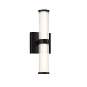 Applique LED esterna Fayton nera 35cm 14W 3000K IP44