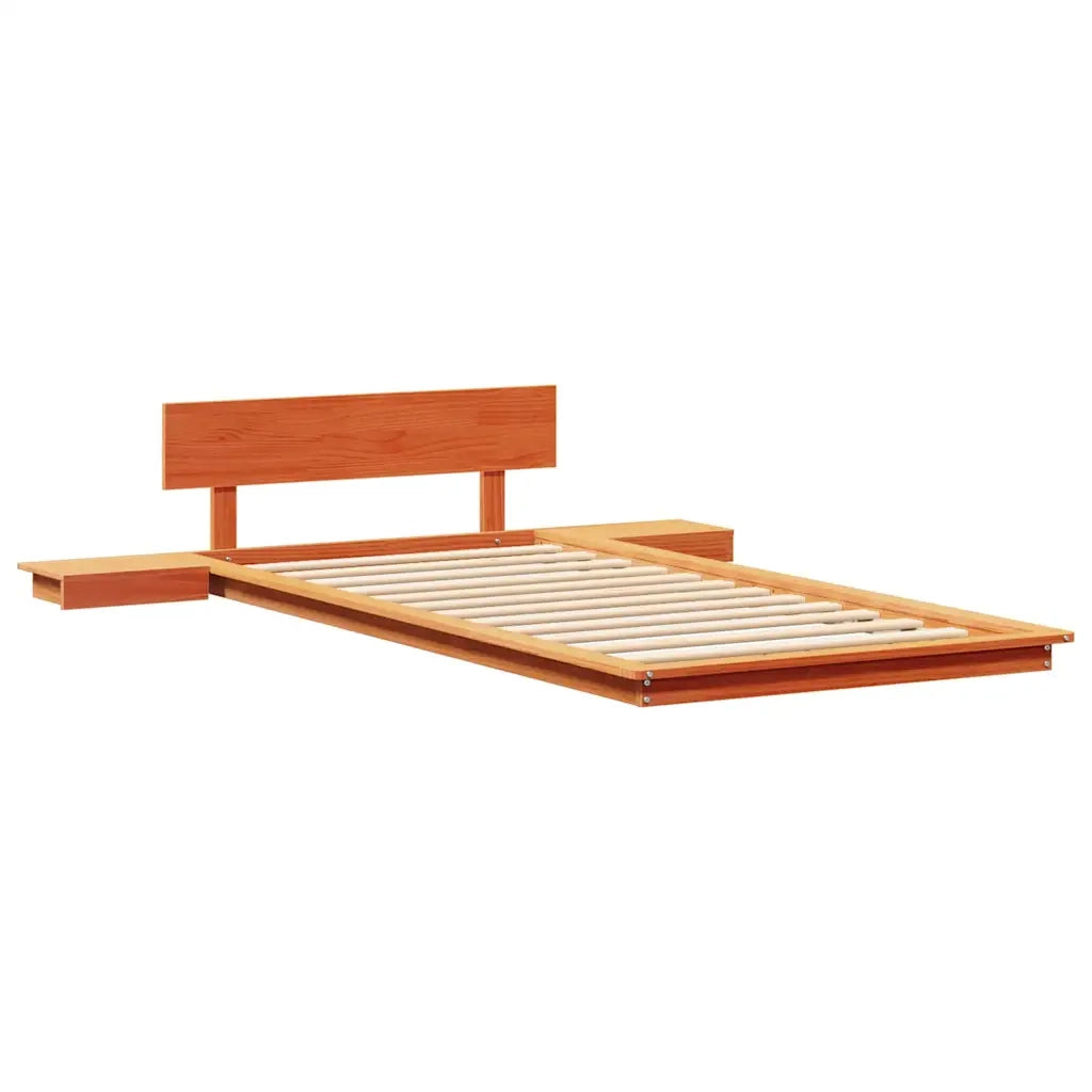 Struttura del letto-Giroletto Marrone 80 x 200 cm legno 150114