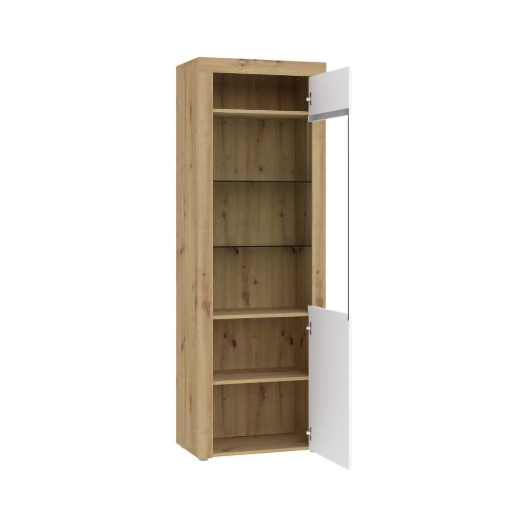 Mobile Espositore Lohalime, Vetrina 5 Ripiani, 65x42x192h cm Bianco