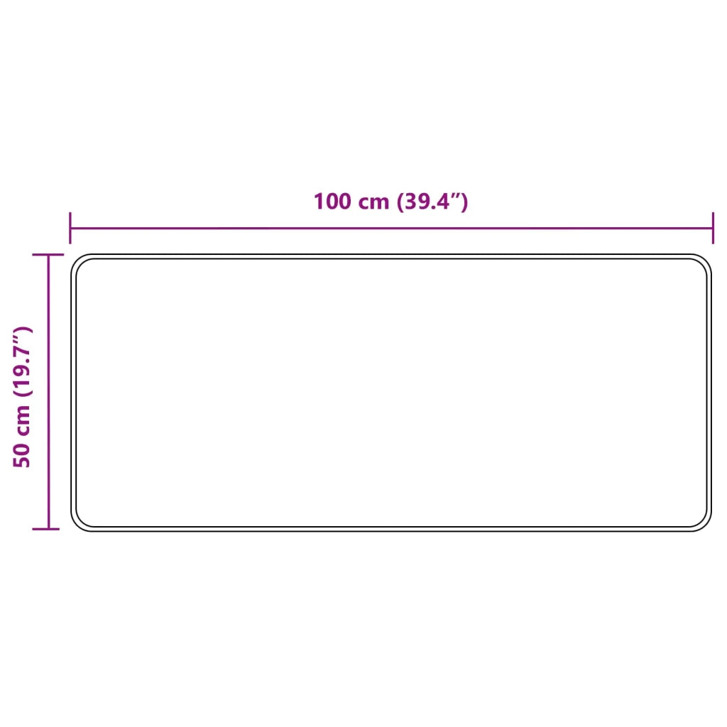 Runner Tappeto MARSA Giallo 50 x 100 cm Poliestere e PVC 42023205
