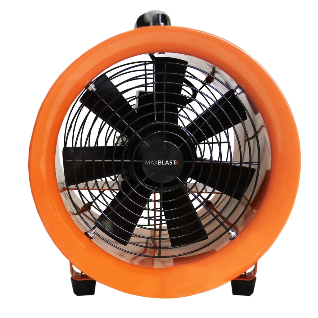Ventilatore Estrattore Aria Industriale con Tubo Dotto Aspira Polveri e Fumo o Soffia Aria Pulita Ventola Reversibile - 300mm - Dotto 6m - 110V