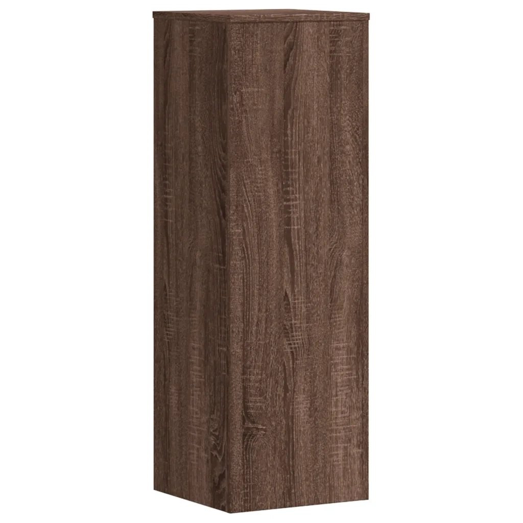 Supporti per Piante 2 pz Rovere Marrone 33x33x100cm Multistrato