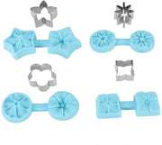 Set di Modelli in Silicone per Fondant e Cakes a Foggia di Fiore - 4 Pezzi - Utensile di Cottura Riciclabile - Adatto per Cupcake e Cioccolato - Materiale Sicuro e Sostenibile - Facile da Pulire - Forma per Cottura