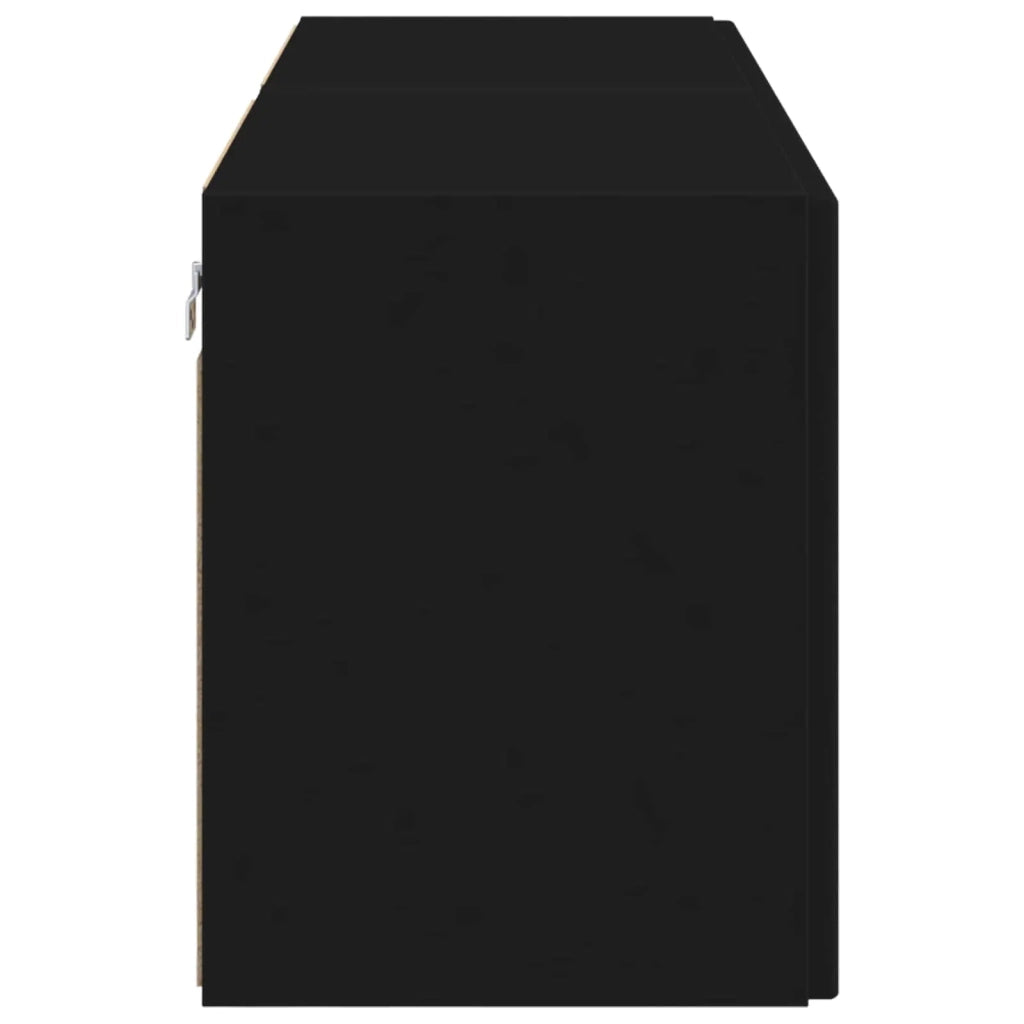 Mobile TV da parete 2 pcs Nero 59,5 x 31 x 40 cm 892332