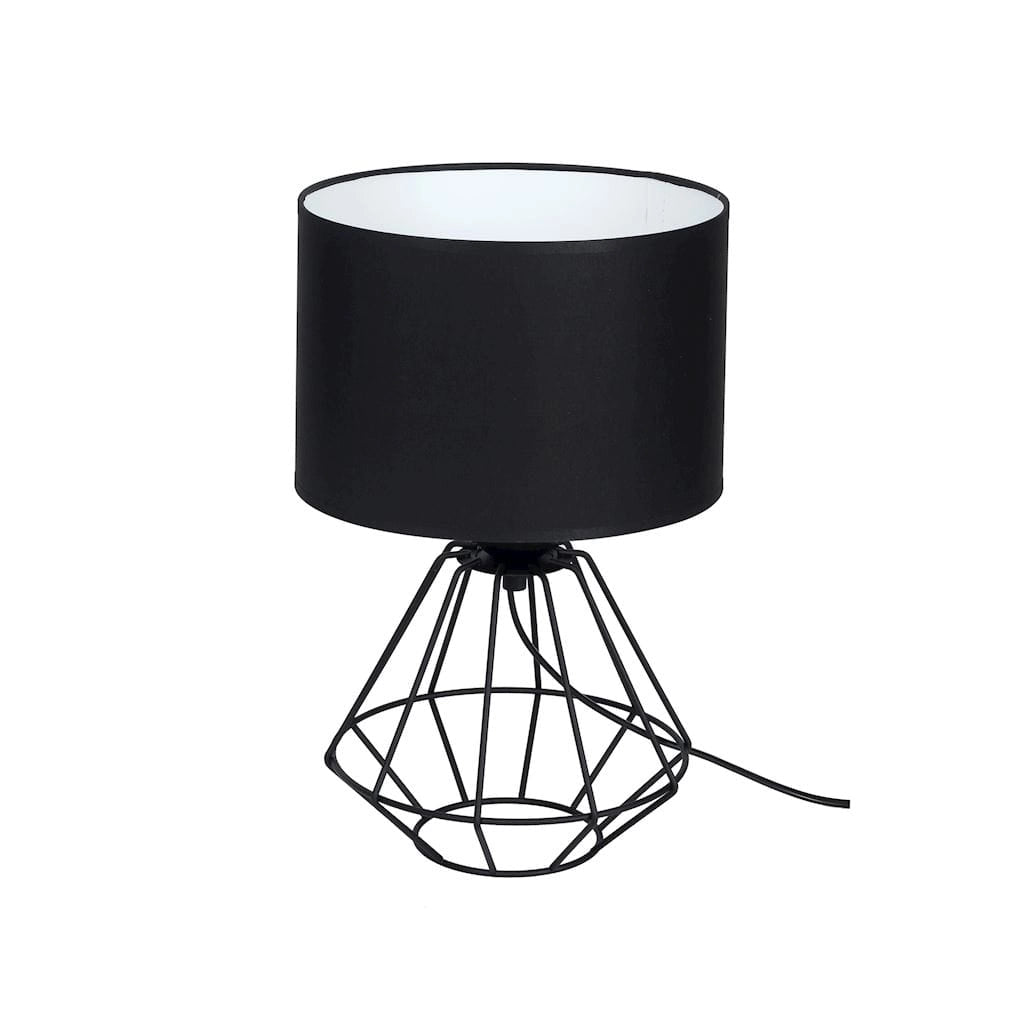 Lampada tavolo Colin MLP4792 nera 1 luce E27 60W Milagro