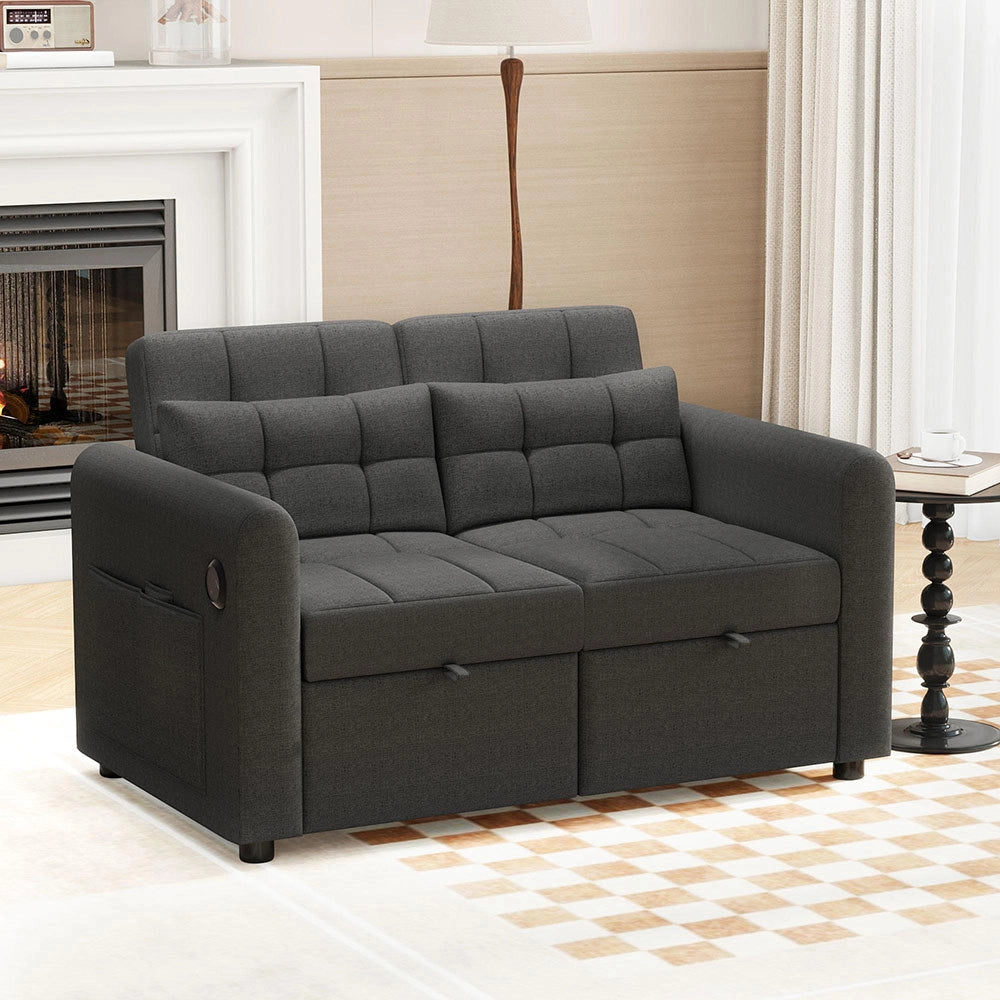 Divano loveseat 3 in 1 - Xylo - Regolabile USB cuscini