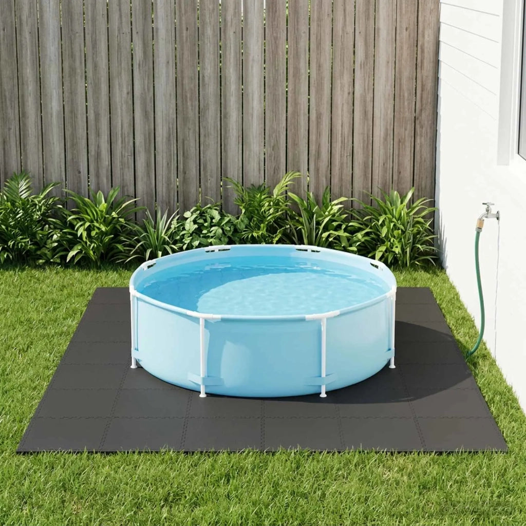 Tappetino per piscina 40 pcs Nero 14,4 m² Schiuma EVA 3433280