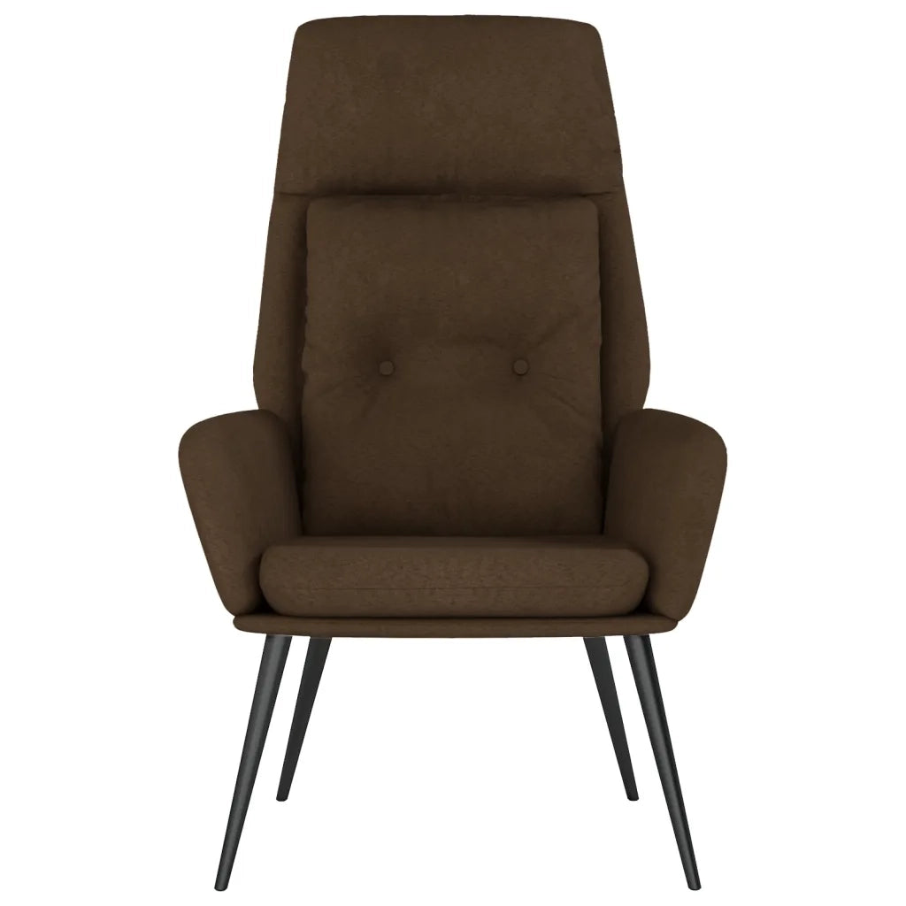 Poltrona Relax Marrone in Similpelle Scamosciata 341279