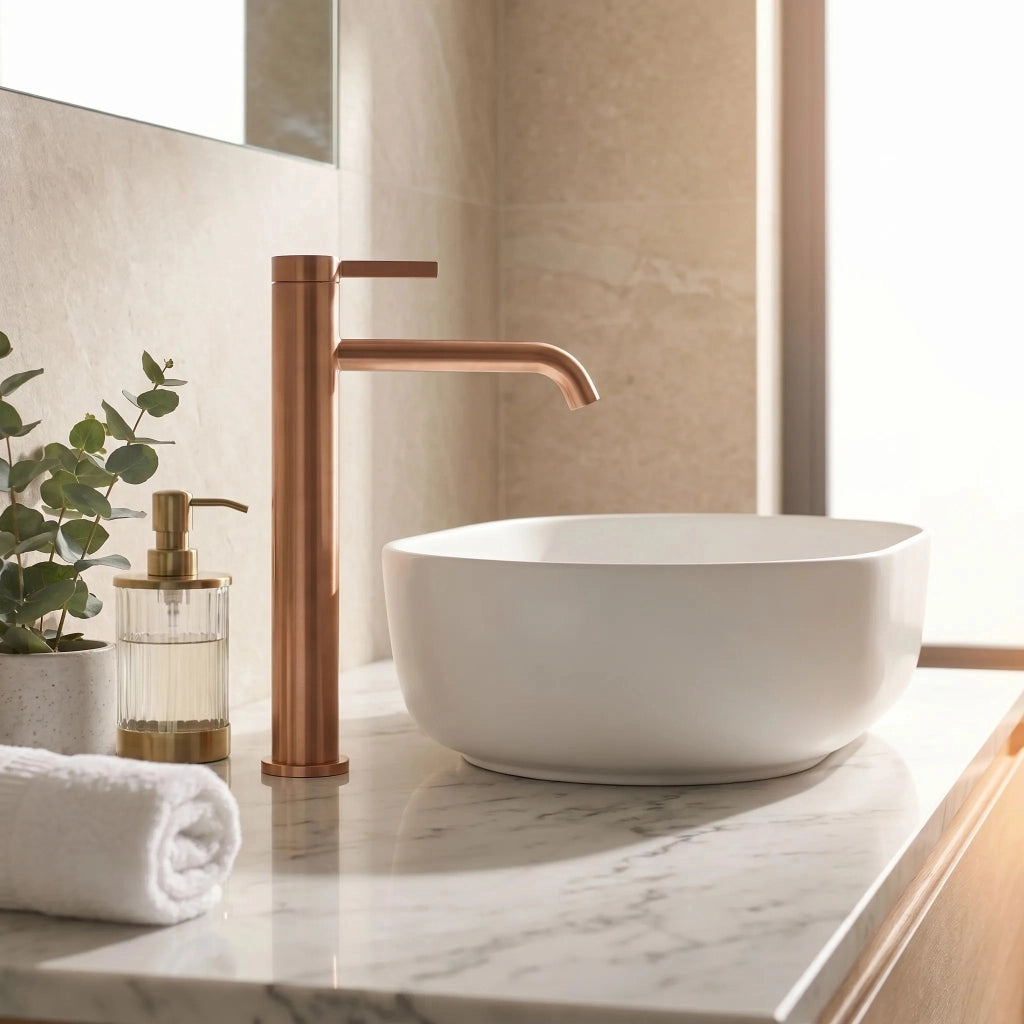 Rubinetto Da Bagno Rea Rivo Brush Copper