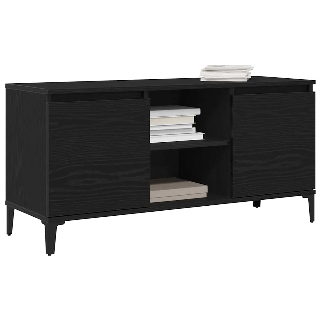 Mobile TV | Armadietto TV | Mobile Porta TV Rovere Nero 102 x 35 x 50 cm Legno multistrato