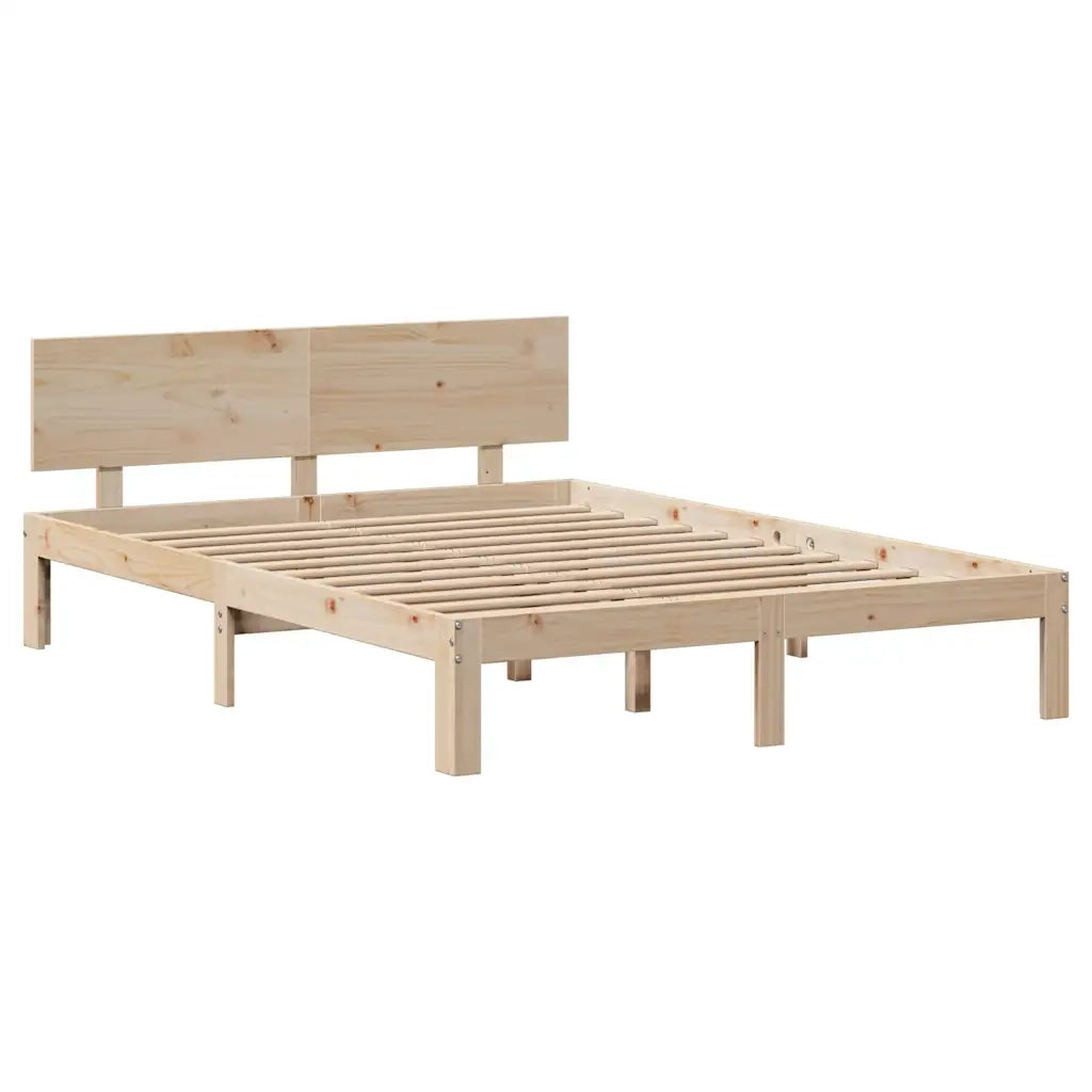 Giroletto con Cassetti 160x200 cm in Legno Massello di Pino