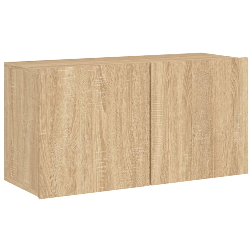 Mobile TV multimediale mensola TV credenza TV sala da pranzo soggiorno camera da letto a parete rovere Sonoma 80 x 30 x 41 cm marrone 02_0028165