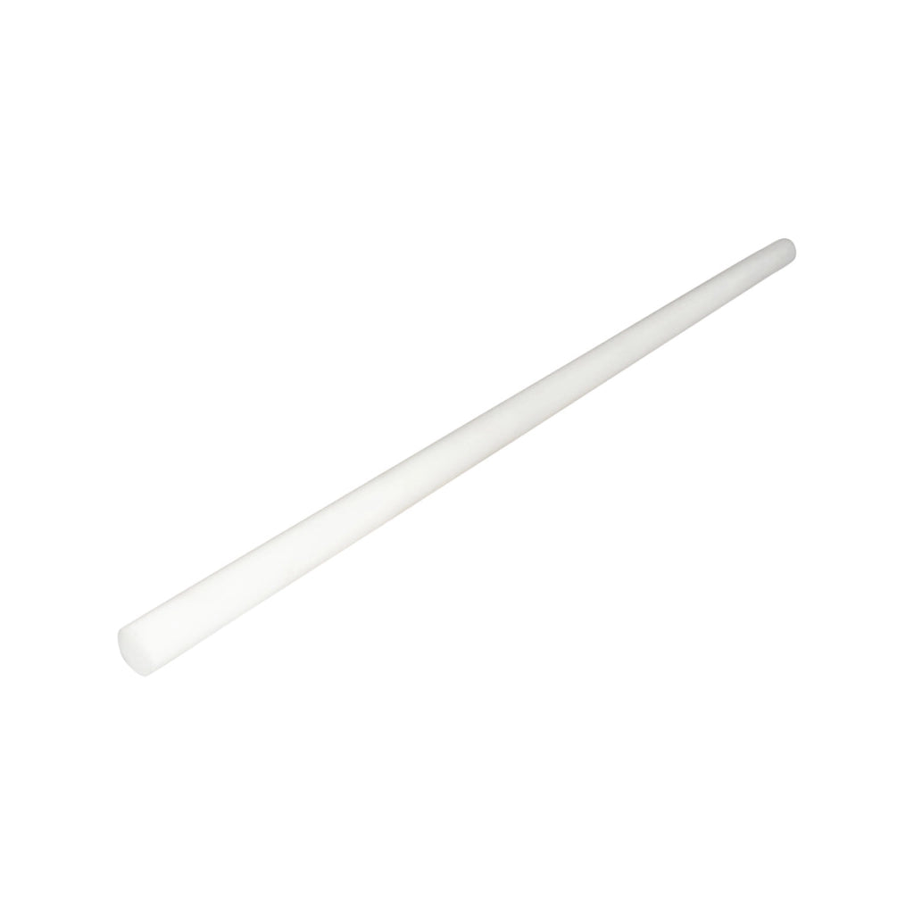Barra di poliammide PA6 bianca 1000x25mm 0.6 Kg.