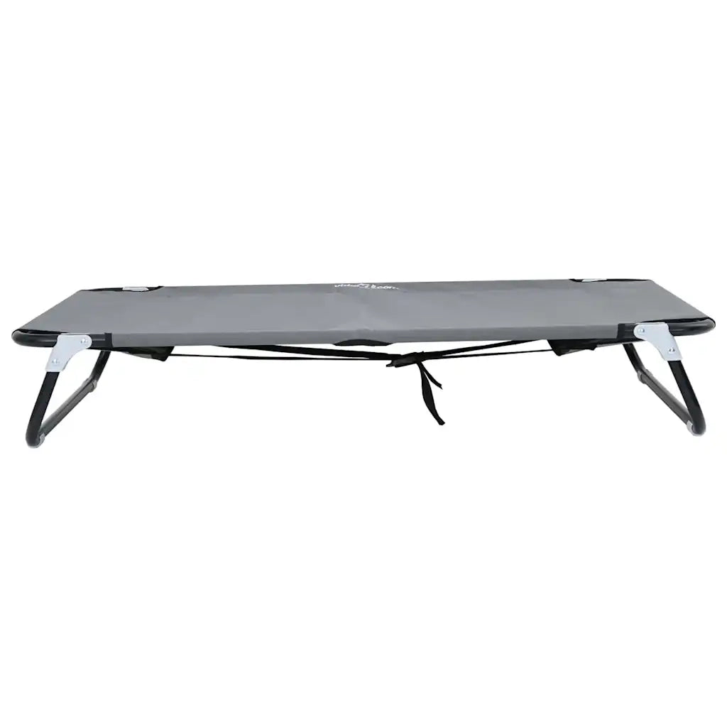 Letto per Cani Grigio chiaro 105 x 65 x 18 cm Acciaio 42008218
