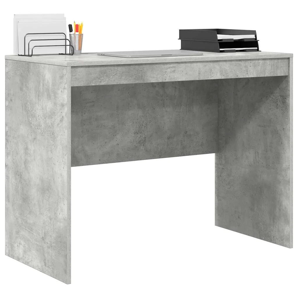 Scrivania | Tavolo da Ufficio Grigio cemento 100 x 50 x 76 cm