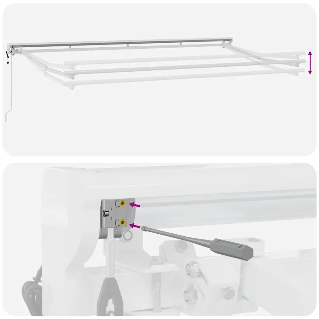 Struttura della tenda Marrone 400 x 200 cm 3329818