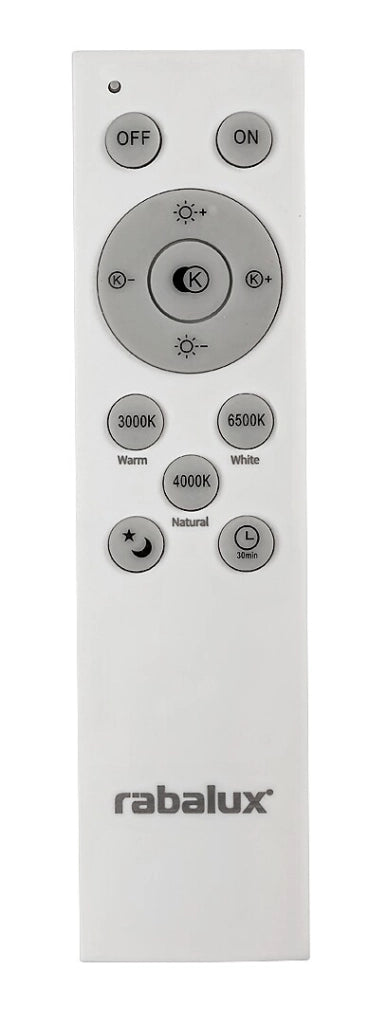 Plafoniera LED dimmerabile Lupita 49cm nera 40W con telecomando