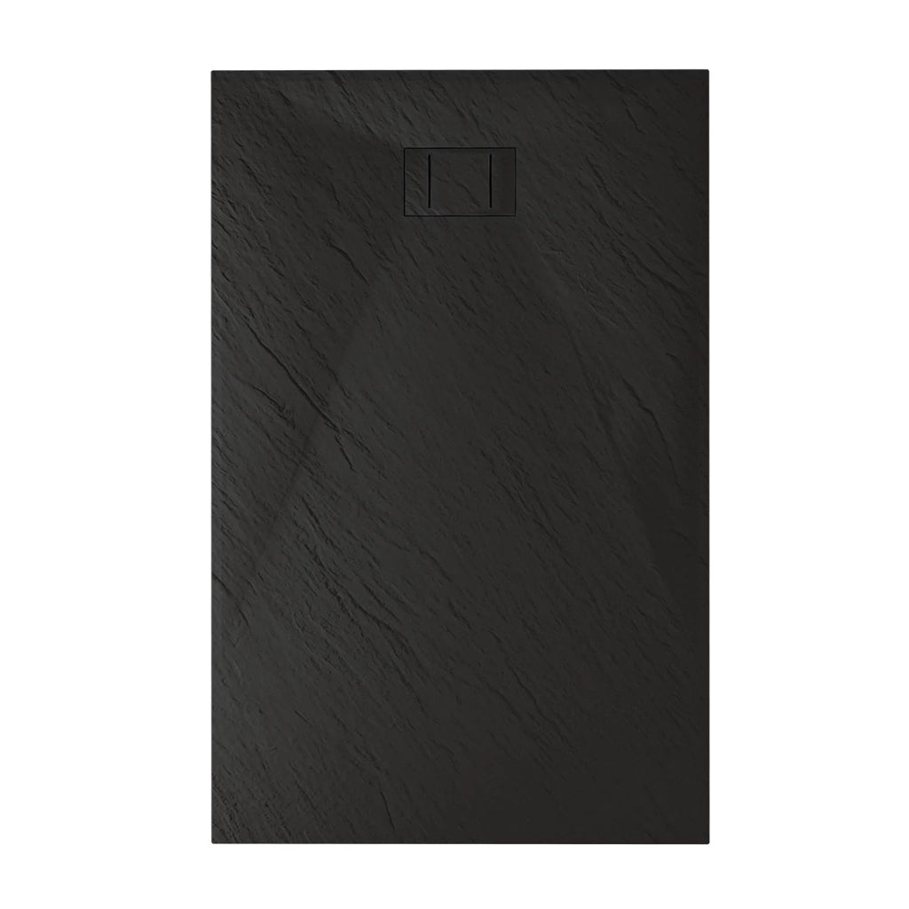 Piatto Doccia 80x130x2 6 CM Rettangolare Antracite Effetto Pietra mod. Blend