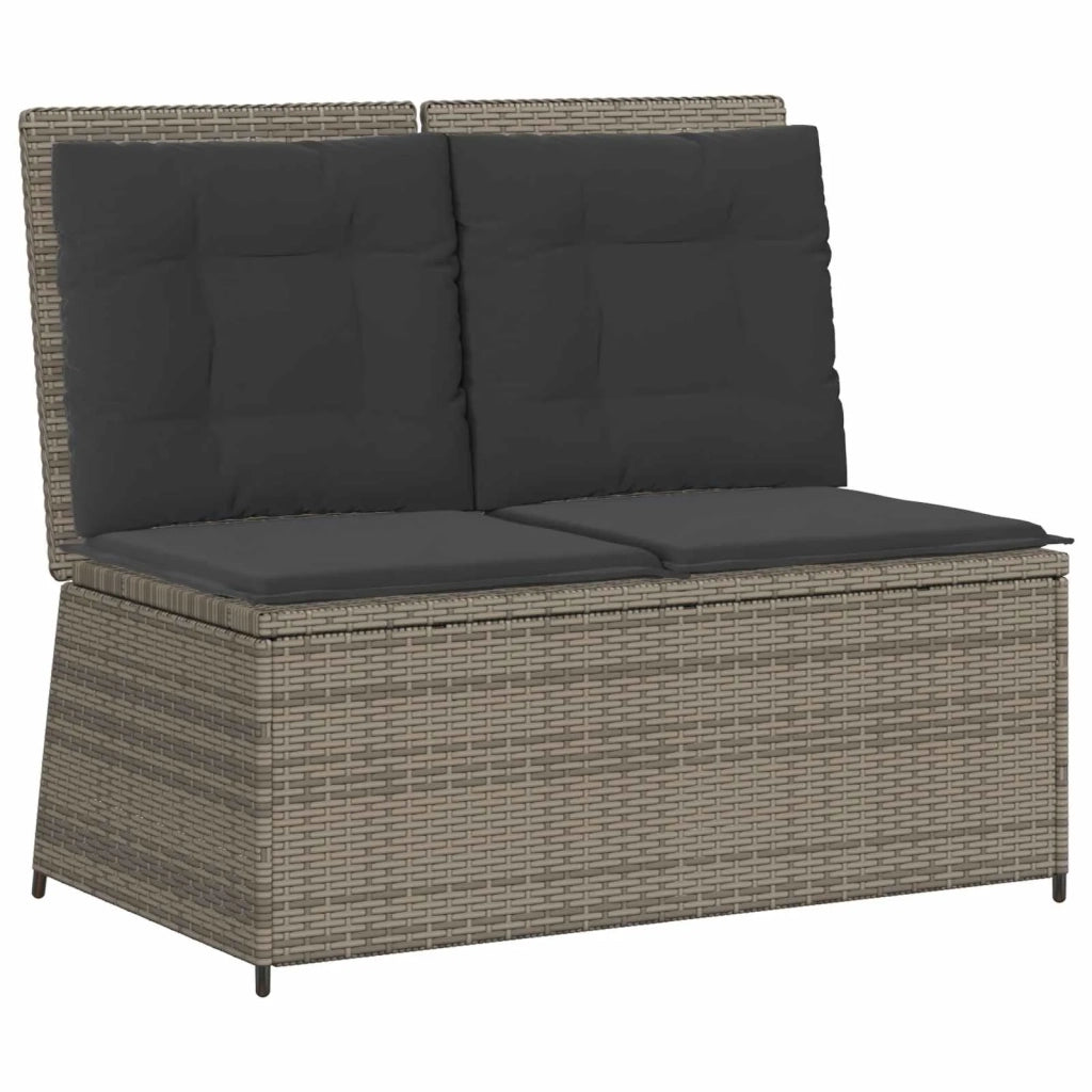 Panchina da giardino Grigio polyrattan 3394469