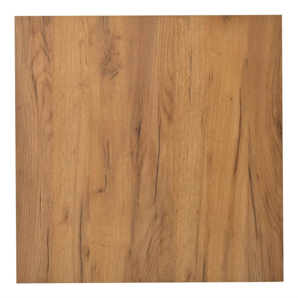 TAVOLO da caffè 70 x 70 x 31,5 cm Bianco e legno con 3 cassetti