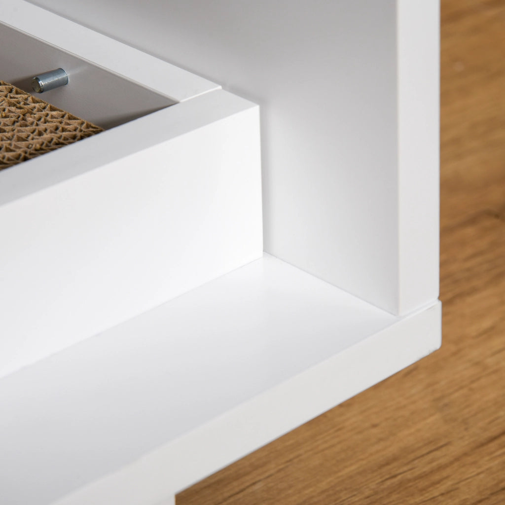 Mobile per Lettiera Gatti in Legno con 2 Ante ¨C Minimal ¨C Bianco
