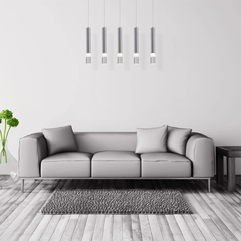 Lampada sospensione Milagro Ice ML323 LED 25W cromo