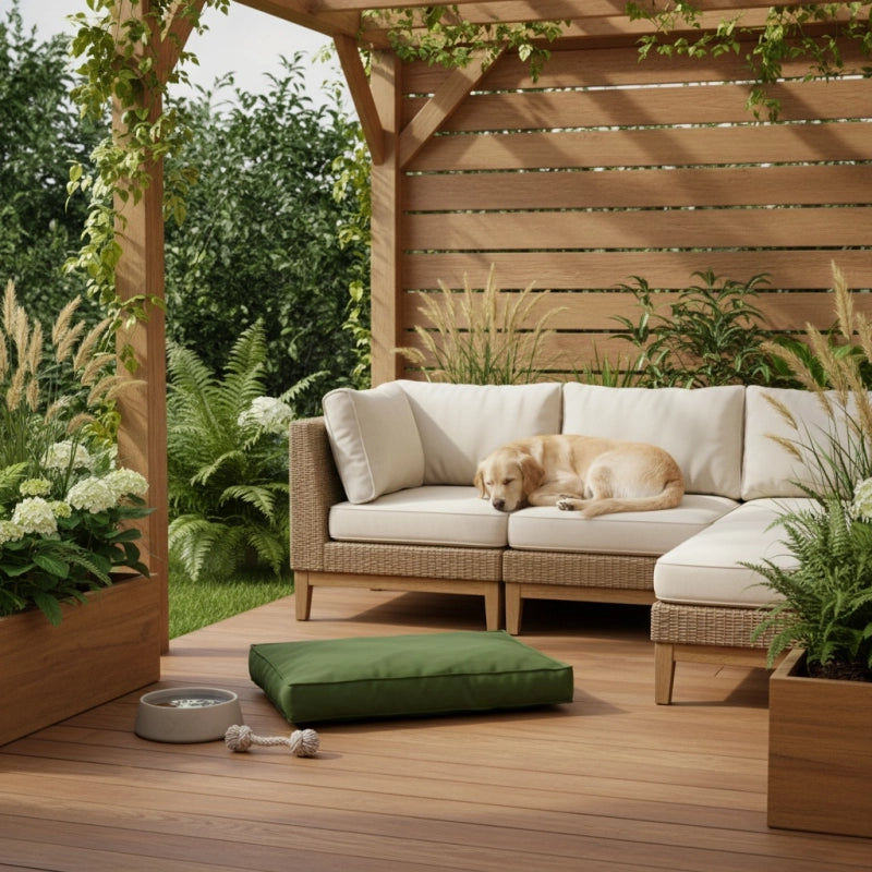 Coussin pour chien PANAMA 100 x 68 cm - MADISON SÃ©rie Lounge - Vert