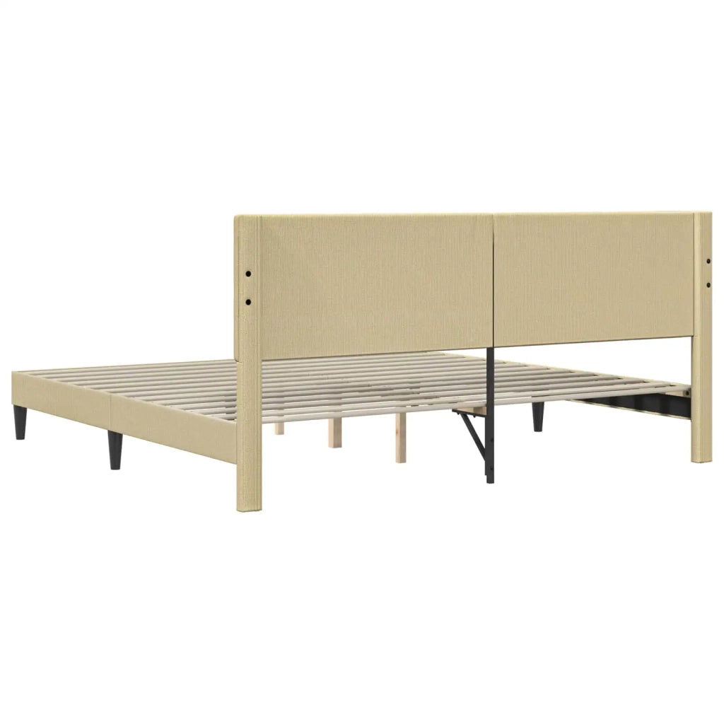 Struttura del letto-Giroletto Grigio Verde Chiaro 200 x 200 cm