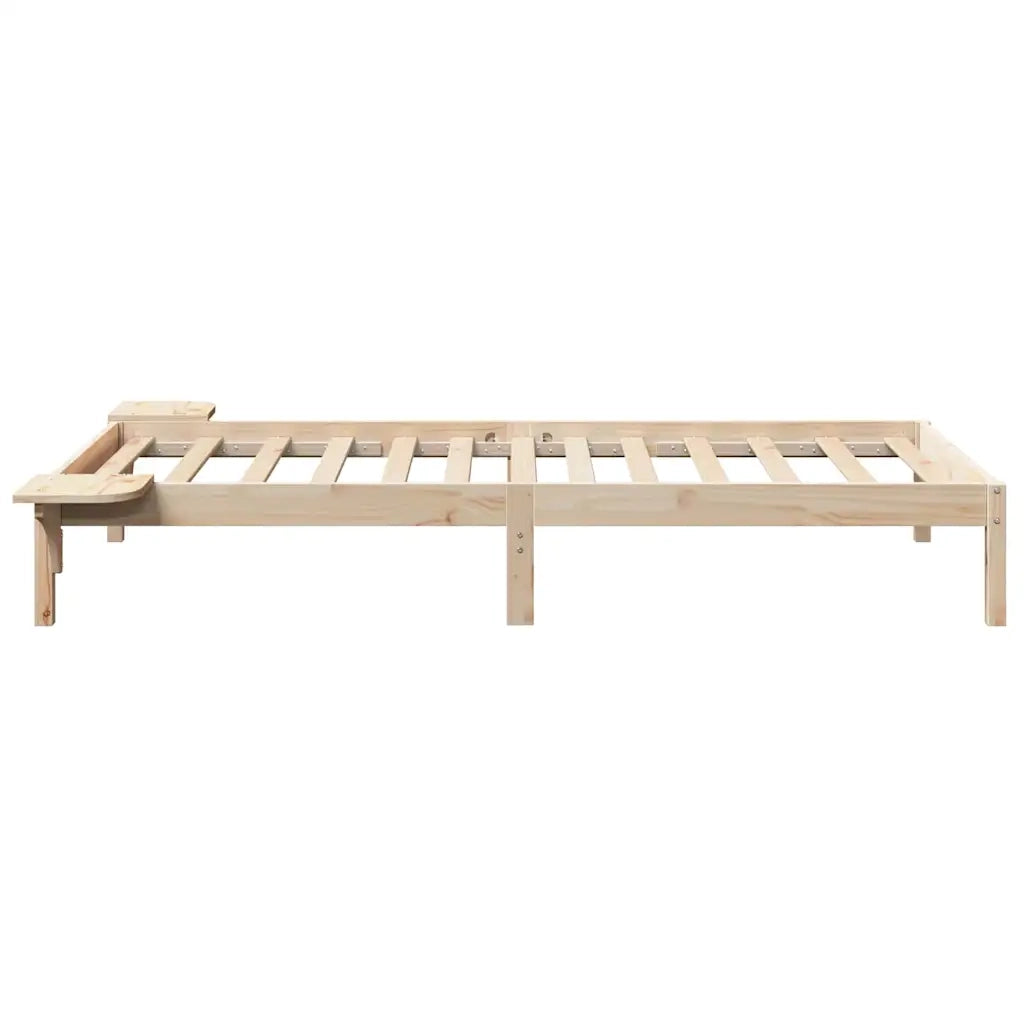 Struttura del letto Naturale 75 x 190 cm Pino massello 873214