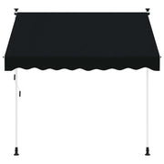 Tenda da Sole | Tenda retrattile manuale Nero 400 cm