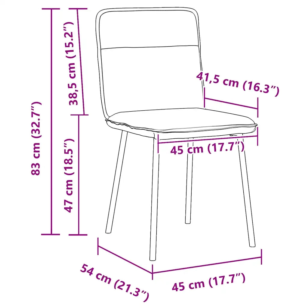 Sedie da Pranzo 6 pz Nere in Velluto 3315585