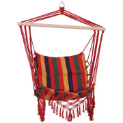 Sedia a dondolo sospesa ¨C zephmum ¨C Multicolor, tessuto di cotone e poliestere, 100x60x100 cm