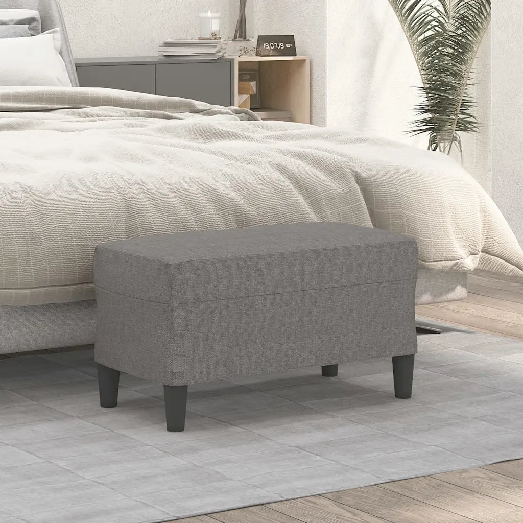 Panca Grigio Scuro 70x35x41 cm in Tessuto 349384