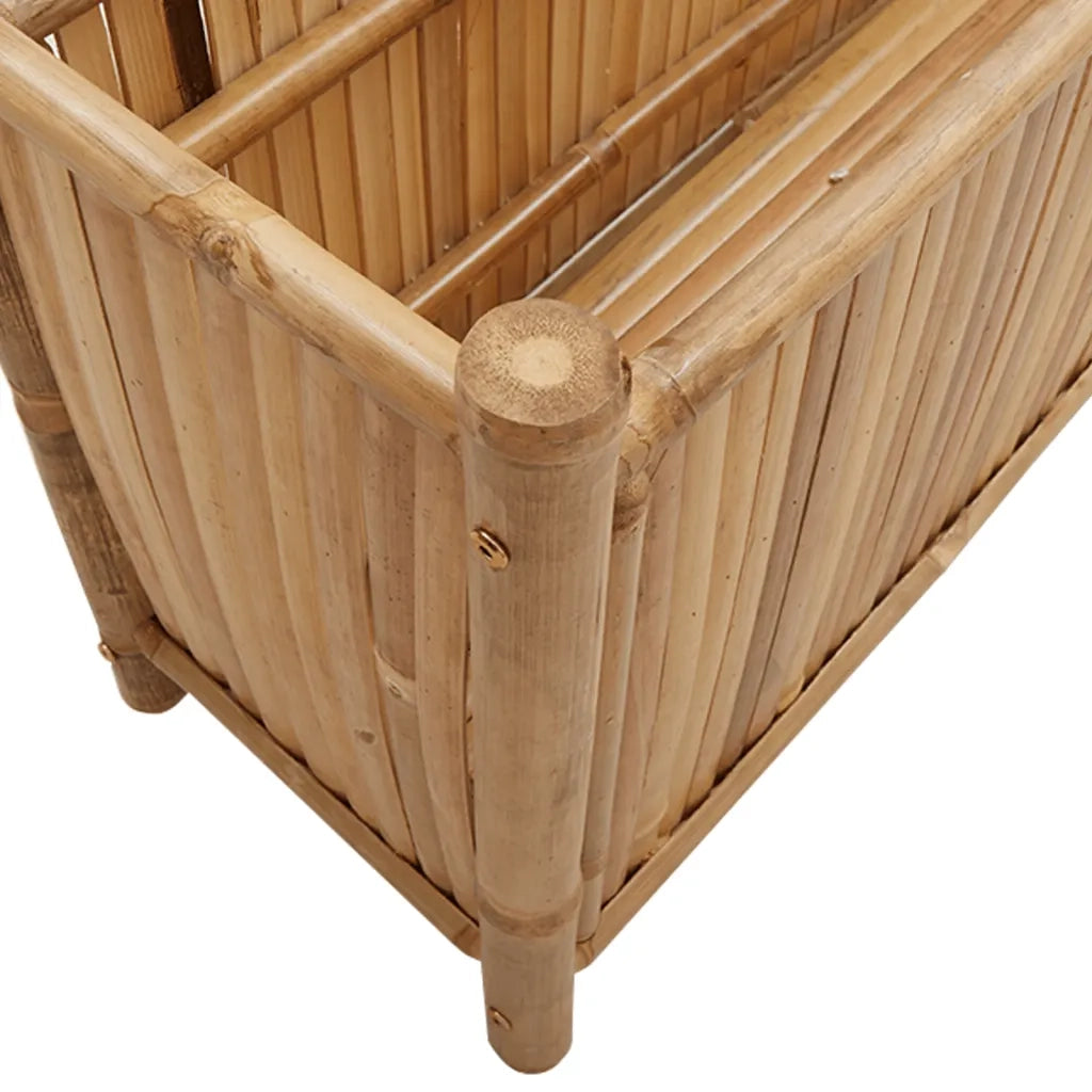 Fioriera-Vaso-Contenitore per Piante 100x30x50 cm in Bamb¨´