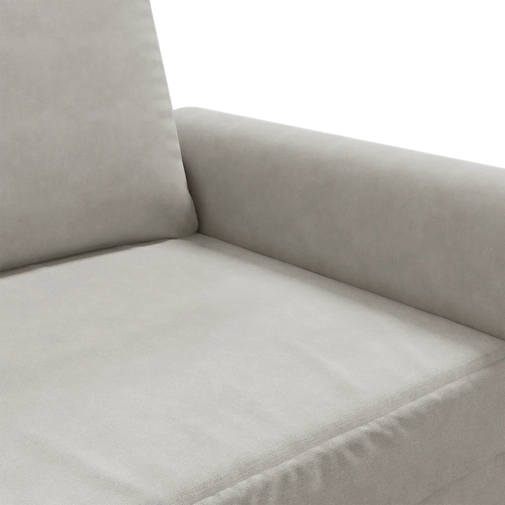Poltrona Grigio Chiaro 60 cm Velluto 359509