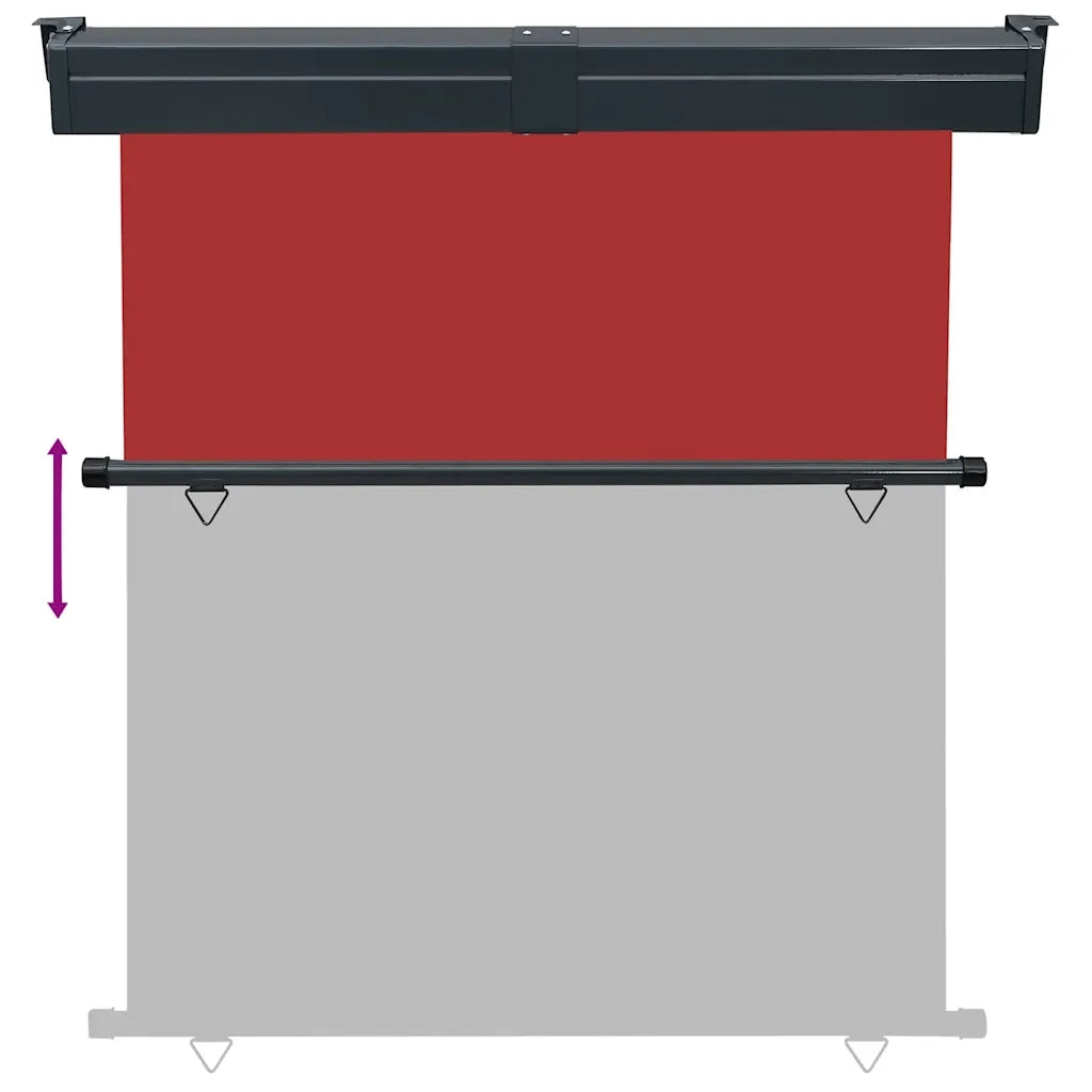 Tendalino Laterale per Balcone 165x250 cm Rosso 48433