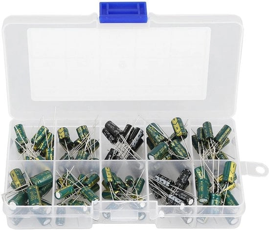 Assortimento condensatori elettrolitici - 100 pezzi