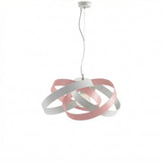 Sospensione Vertigo 1 Luce Bianco e Rosa LuceArt Classic