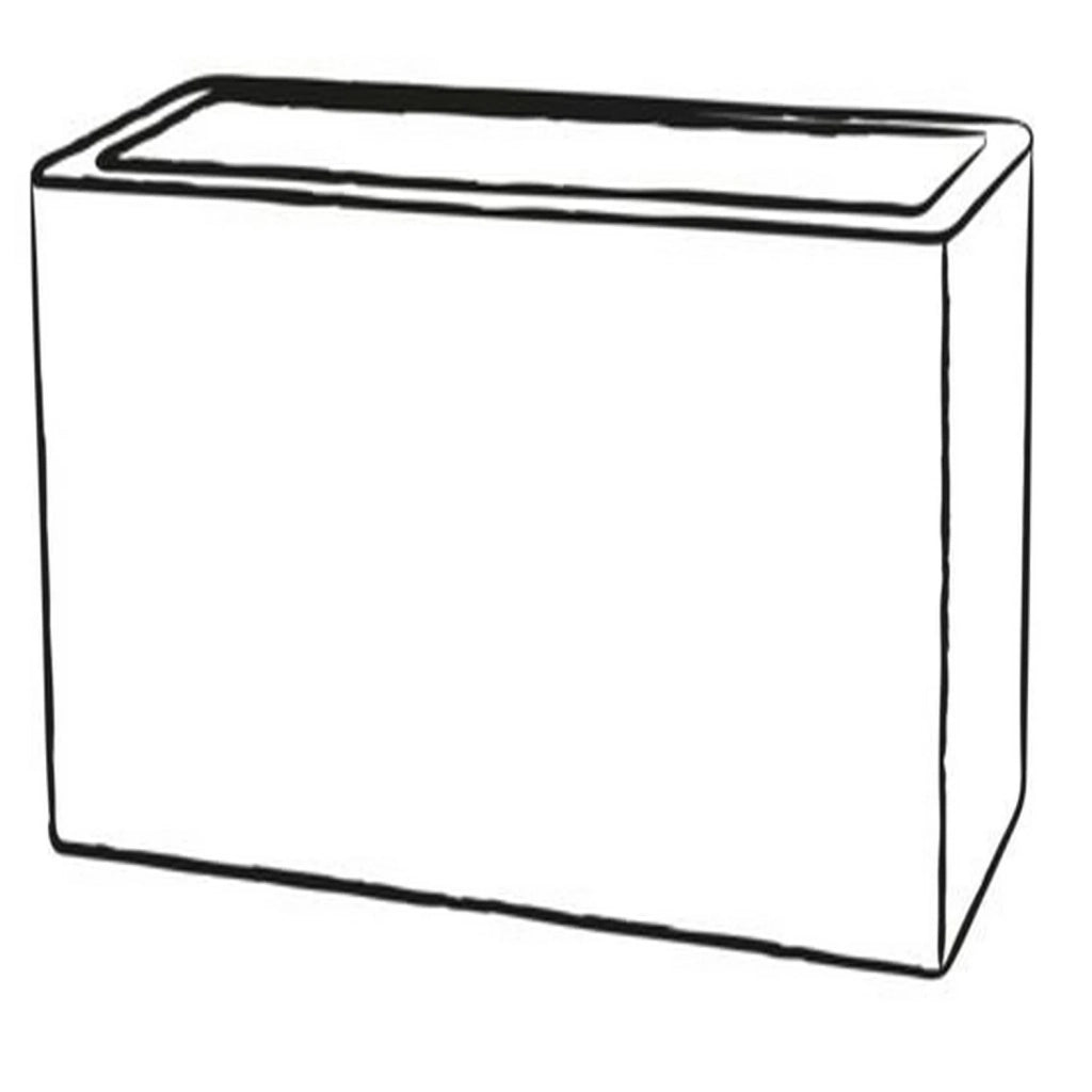 Fioriera Rettangolare colore Antracite 60x24 5 CM H 24 5 mod. Schio Cassa