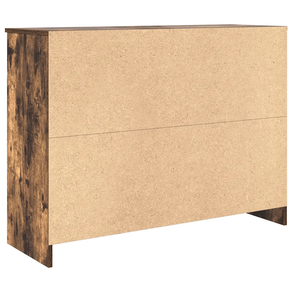 Credenza con Cassetto-Buffet-Armadio da cucina Rovere Fumo 101x35x76 cm in Truciolato