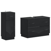 Set di Armadi da Bagno da 2 Pezzi HOORN Nero 3417712