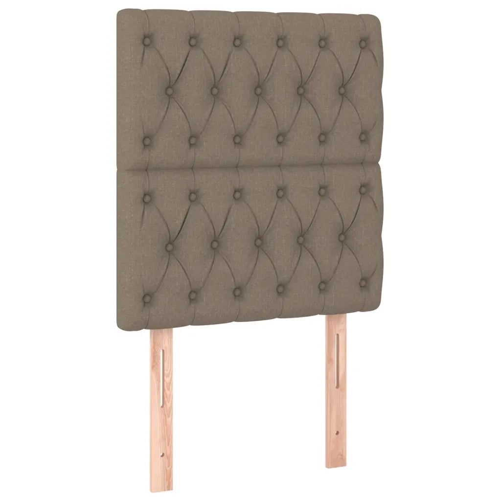 Testiera | Testata per letto Tortora 80x7x118/128 cm Tessuto