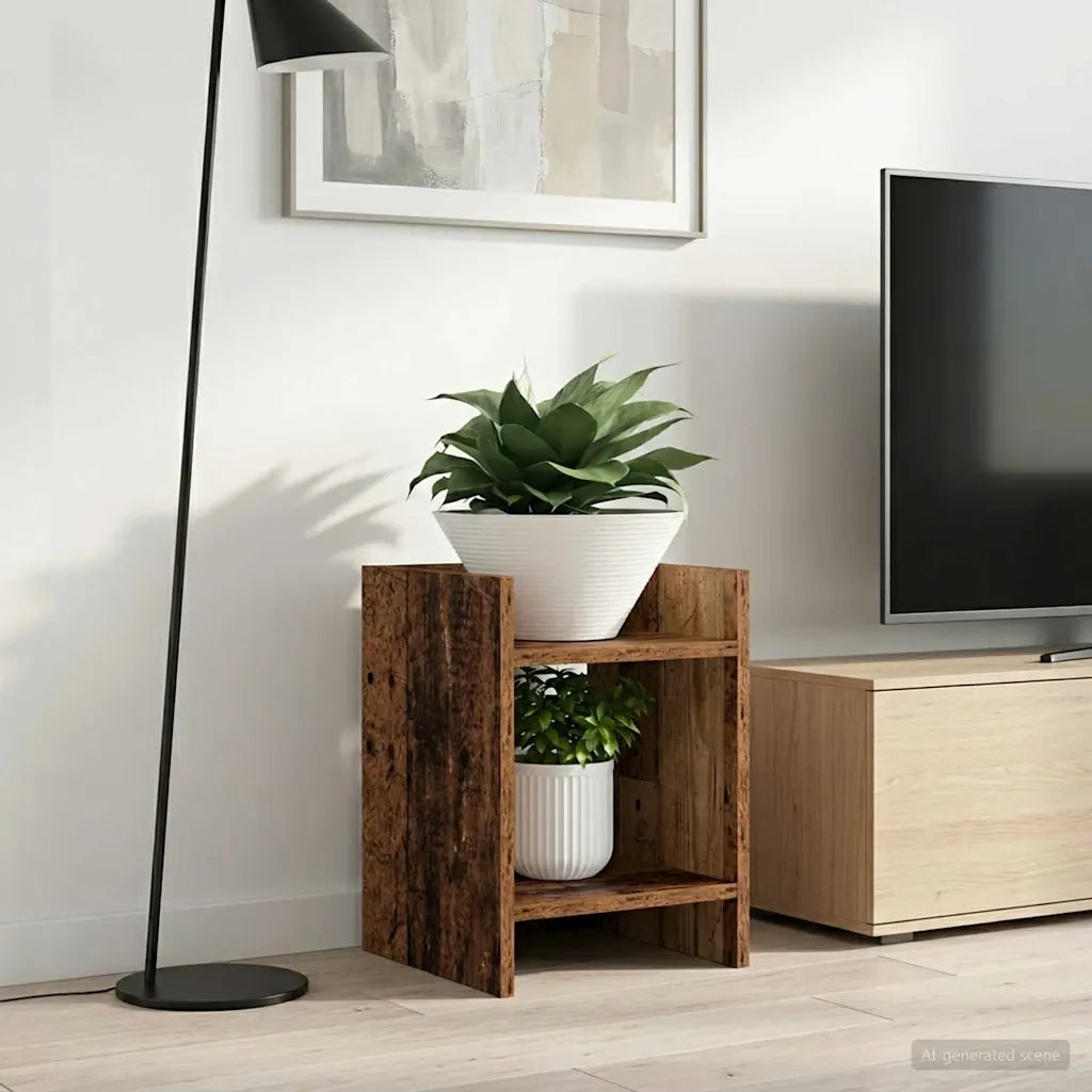 Supporto per piante | Sostegno per piante 2 pz Legno vecchio 30 x 30 x 40 cm