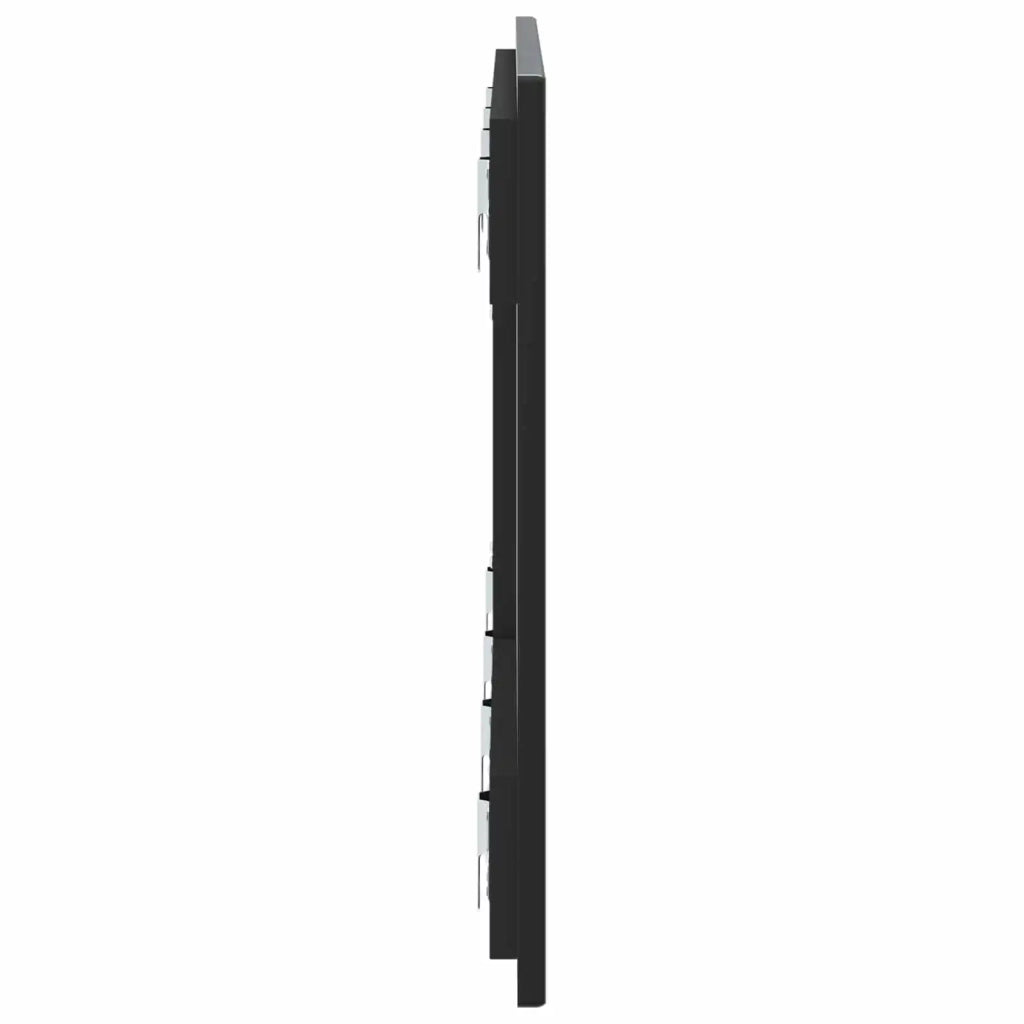 Testiera da Muro HAARLEM Nero Legno ingegnerizzato 896966