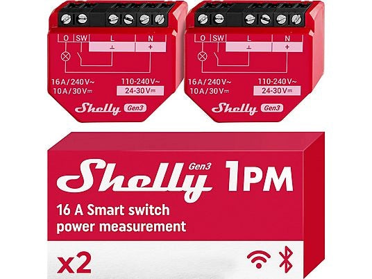 Shelly 1PM Gen3 x2