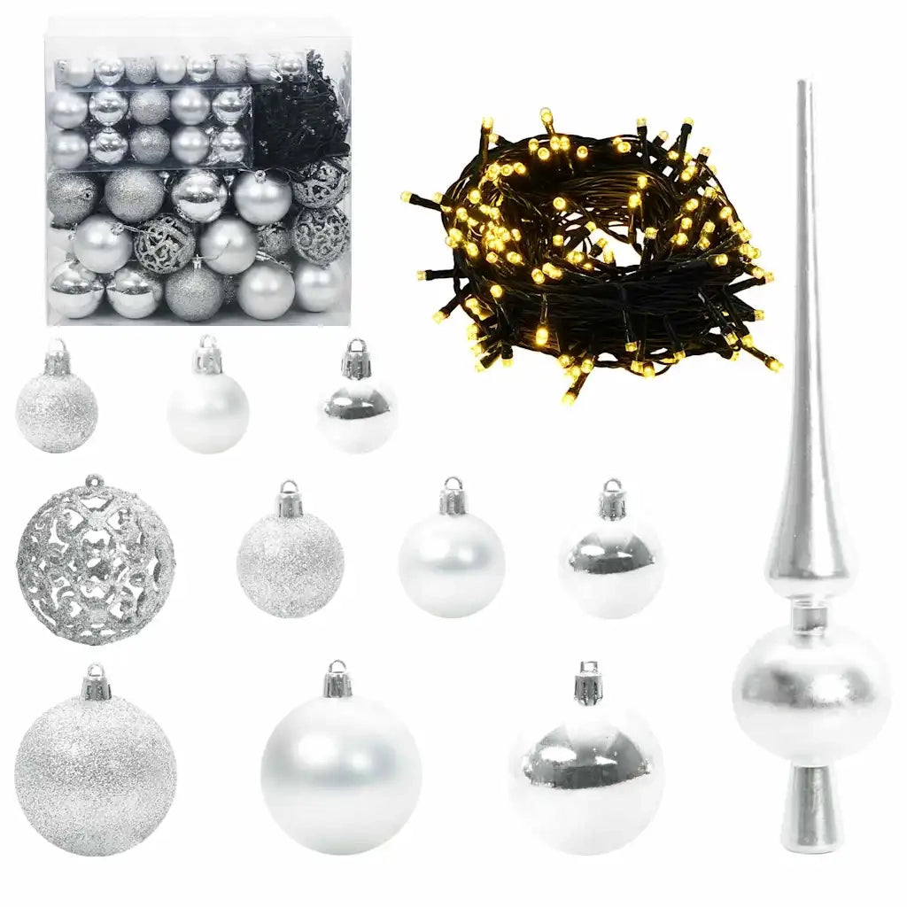 Albero di Natale artificiale con luci integrate Verde 210 cm 3397029