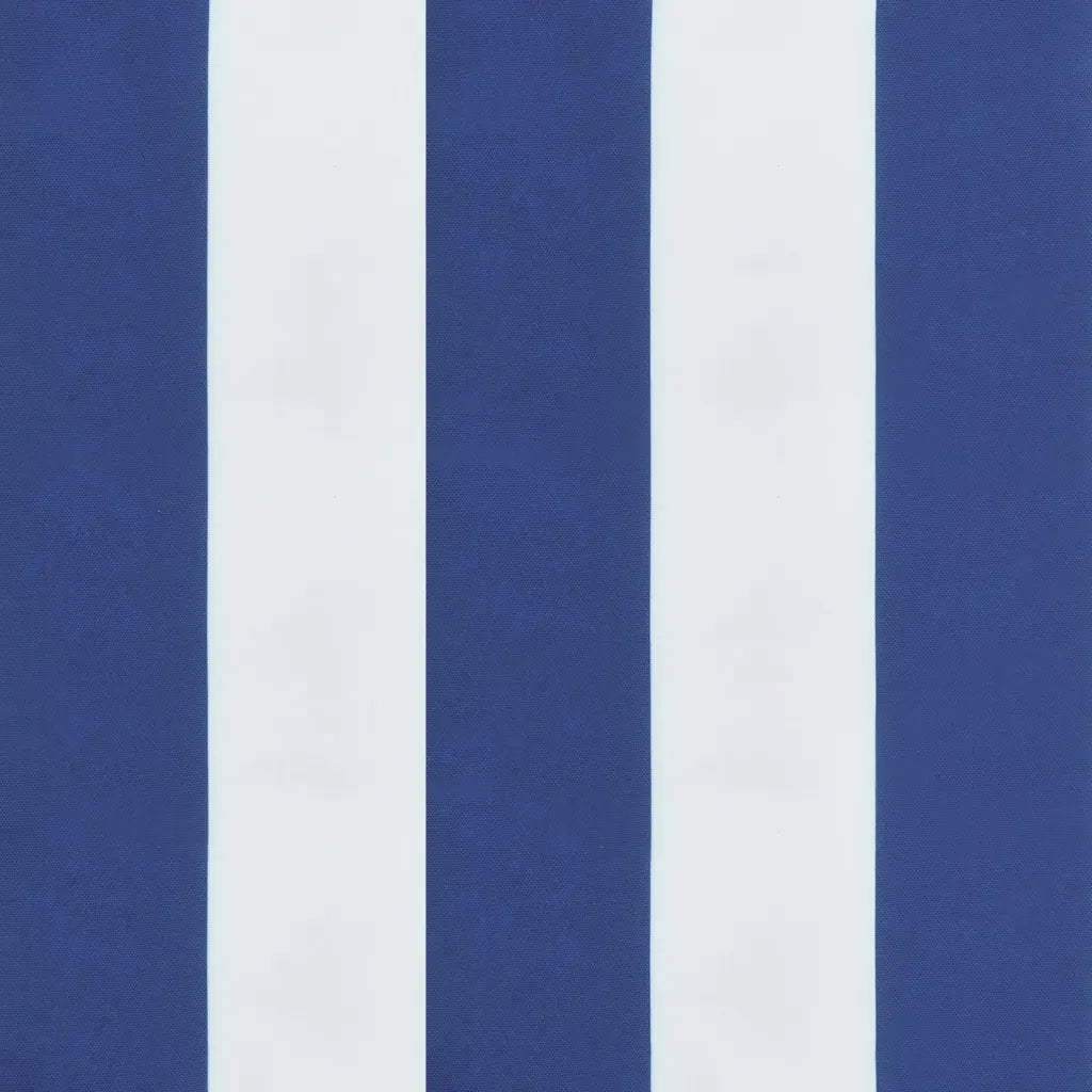 Cuscino per Pallet Strisce Bianche e Blu 50x50x12 cm in Tessuto 360440