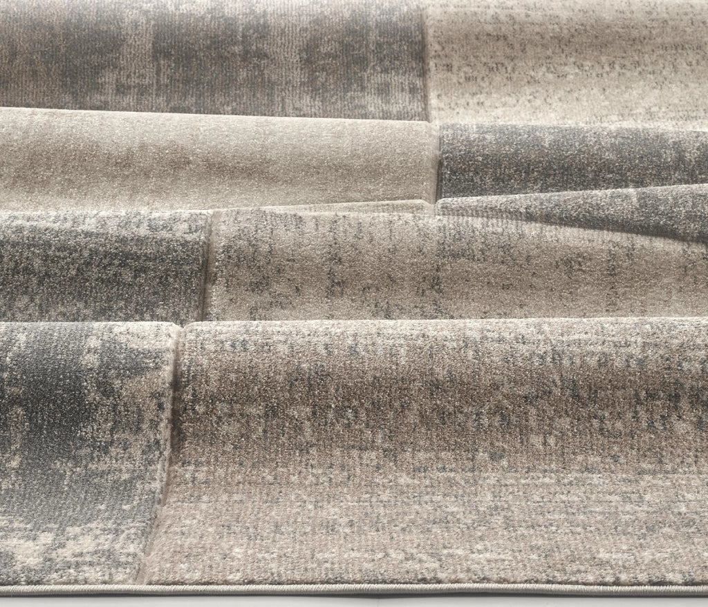 Tappeto FUNNY C2032 grigio beige cm.120x170 geometrico moderno a quadri