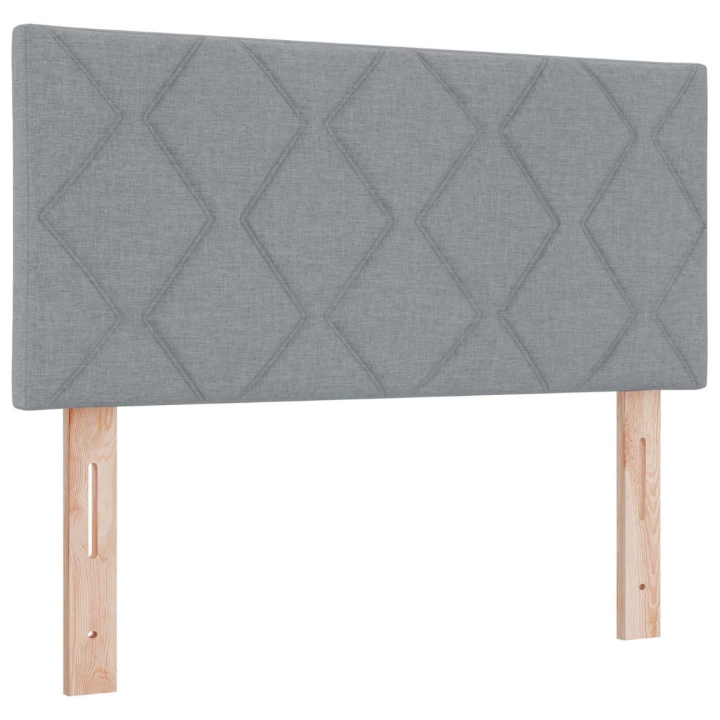 Letto box spring con materasso Grigio Chiaro 90 x 190 cm 3451761