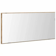 Specchio con luci a strisce a LED rovere artigianale 80 x 37 cm